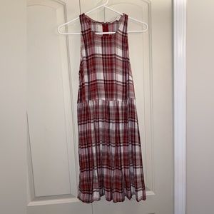 Forever 21 red plaid dress size M